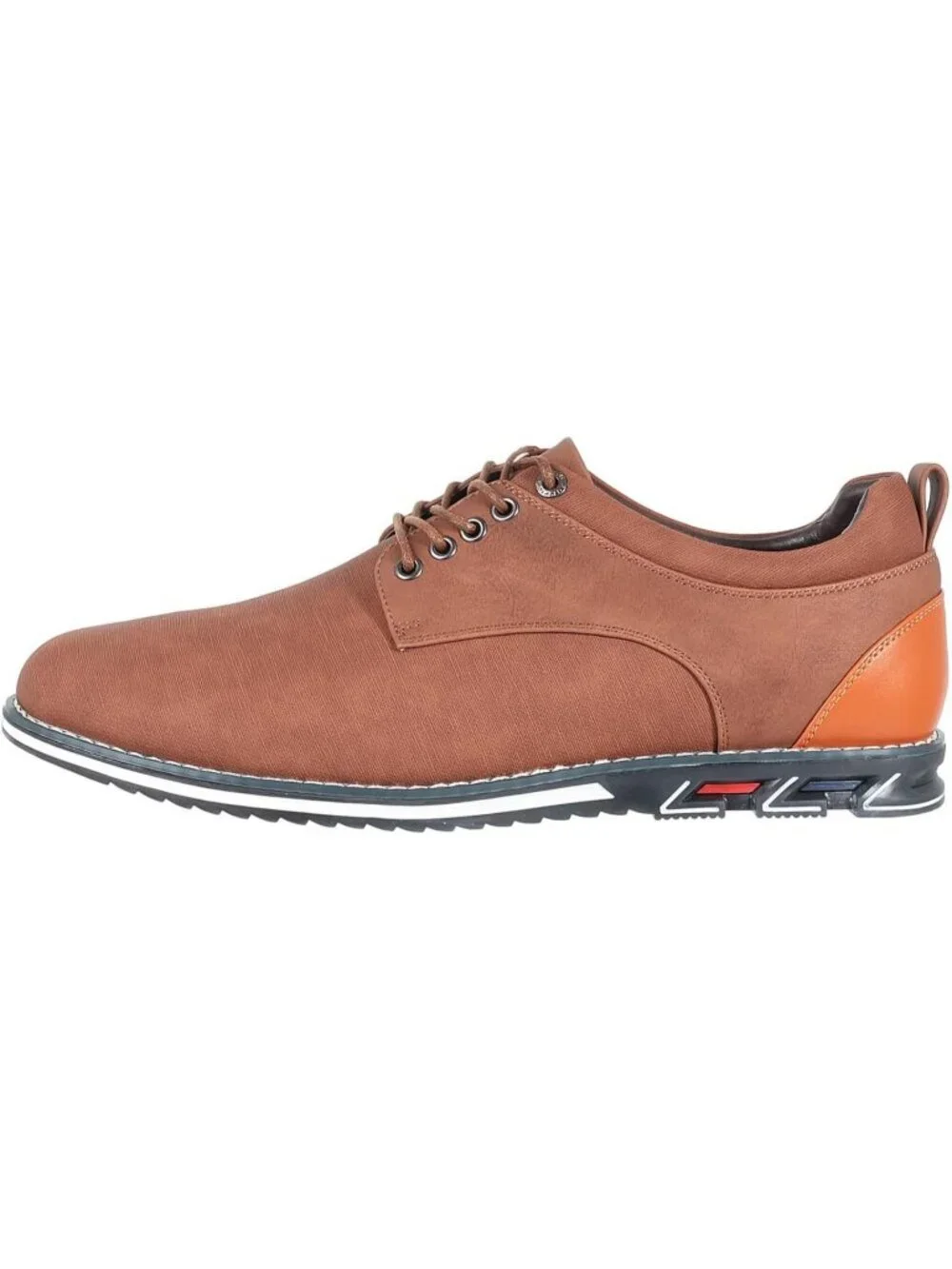 Men's Brown Wide Comfortable Lace-up Leather Business Orthopedic Oxford Shoes